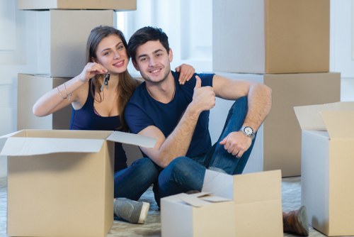 Movers handling a residential move in Ireland