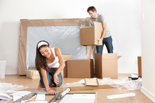 Moving van ready for a home relocation in Ireland
