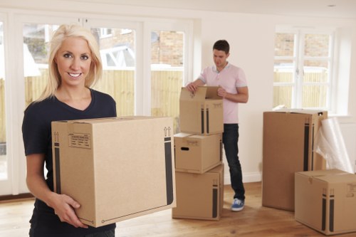 Careful packing and furniture handling during a move