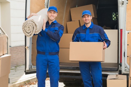 House movers preparing a family home move in Ireland