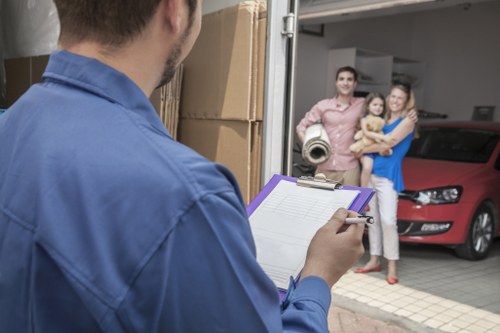 Unpacking boxes into a new home after an Ireland move