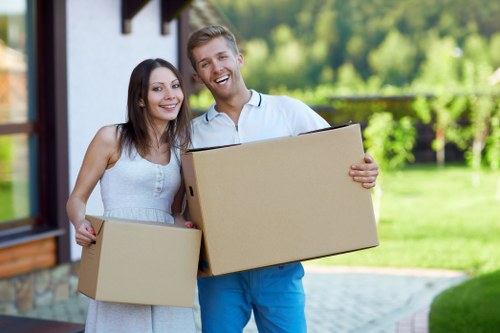 Local moving team handling furniture and boxes in Ireland