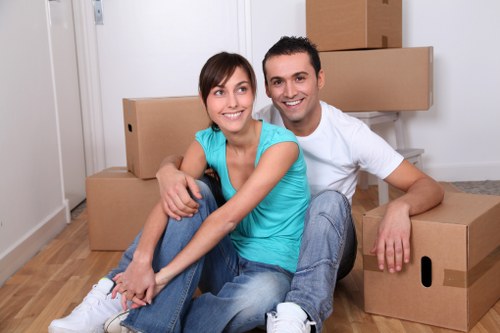 Household move example in a busy Irish residential area