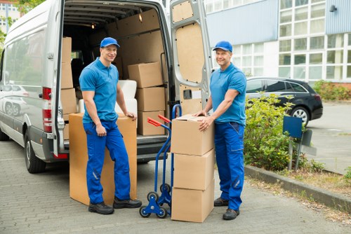 Commercial removals van for office and business transport